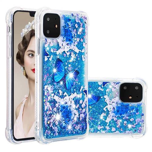 Flower Butterfly Dynamic Liquid Glitter Sand Quicksand Star TPU Case for iPhone 11 (6.1 inch)