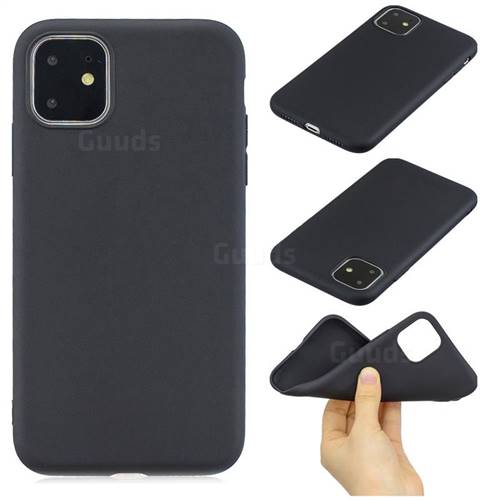 Candy Soft Silicone Protective Phone Case for iPhone 11 (6.1 inch) - Black