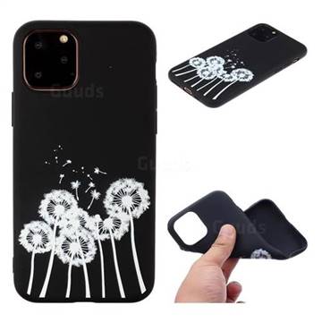 Dandelion Chalk Drawing Matte Black TPU Phone Cover for iPhone 11 (6.1 inch)