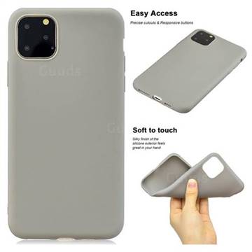 Soft Matte Silicone Phone Cover for iPhone 11 (6.1 inch) - Gray