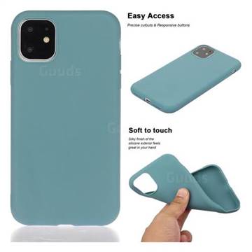 Soft Matte Silicone Phone Cover for iPhone 11 (6.1 inch) - Lake Blue