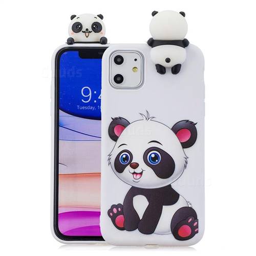 Panda Girl Soft 3D Climbing Doll Soft Case for iPhone 11 (6.1 inch)