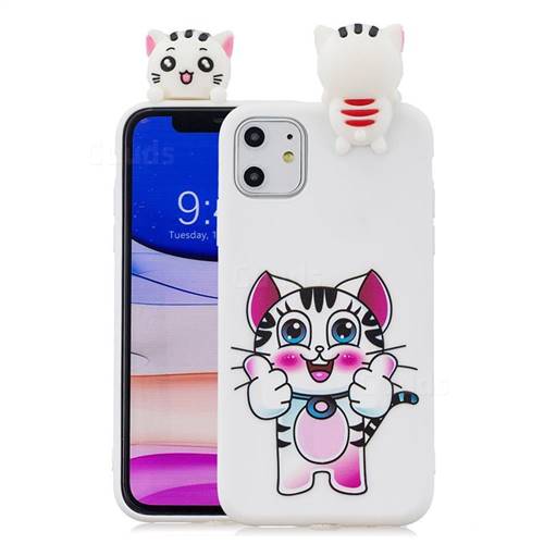 Cute Pink Kitten Soft 3d Climbing Doll Soft Case For Iphone 11 6 1 Inch Iphone 11 6 1 Inch Cases Guuds