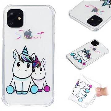 Sweet Unicorn Anti-fall Clear Varnish Soft TPU Back Cover for iPhone 11 (6.1 inch)