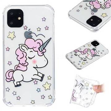 Star Unicorn Anti-fall Clear Varnish Soft TPU Back Cover for iPhone 11 (6.1 inch)