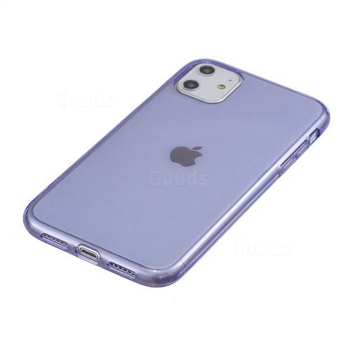 Transparent Jelly Mobile Phone Case for iPhone 11 (6.1 inch) Purple