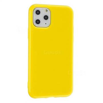 2mm Candy Soft Silicone Phone Case Cover for iPhone 11 (6.1 inch) - Yellow