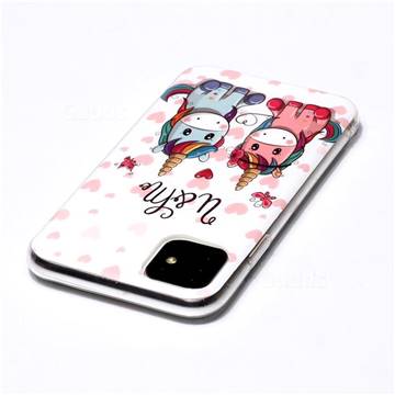 Couple Unicorn Noctilucent Soft TPU Back Cover for iPhone 11 (6.1 inch ...
