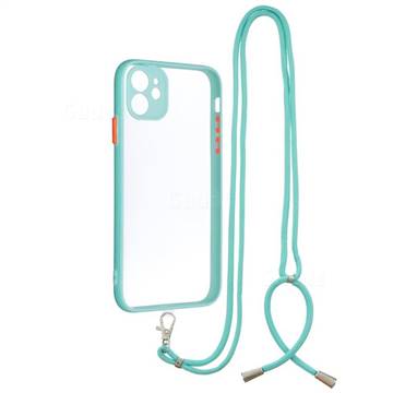Necklace Cross-body Lanyard Strap Cord Phone Case Cover for iPhone 11 (6.1 inch) - Blue