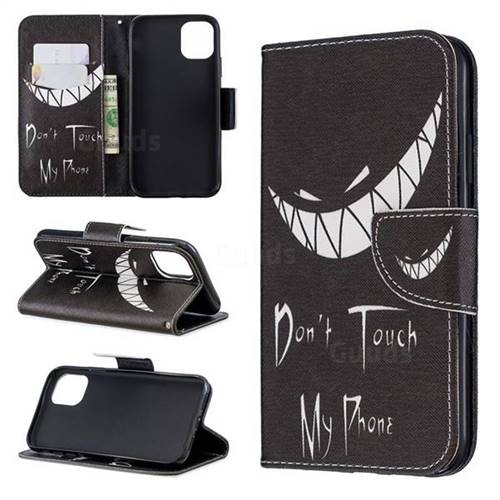 Crooked Grin Leather Wallet Case for iPhone 11