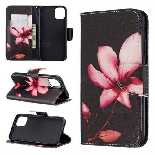 Lotus Flower Leather Wallet Case for iPhone 11