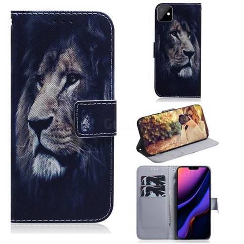 Lion Face PU Leather Wallet Case for iPhone 11 (6.1 inch)