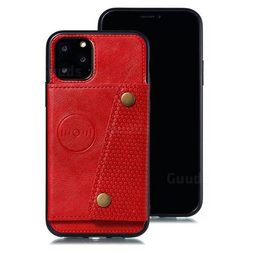 Retro Multifunction Card Slots Stand Leather Coated Phone Back Cover