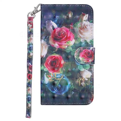 Black Lace Flower 3D Painted Leather Wallet Case for iPhone Xr (6.1 inch) -  Leather Case - Guuds