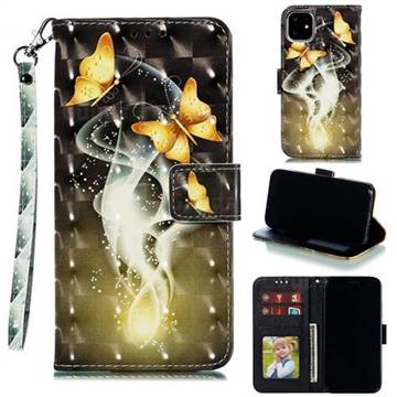 Dream Butterfly 3D Painted Leather Phone Wallet Case for iPhone 11 (6.1 inch)