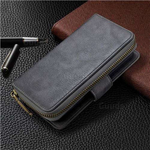 Binfen Color Retro Buckle Zipper Multifunction Leather Phone Wallet for ...