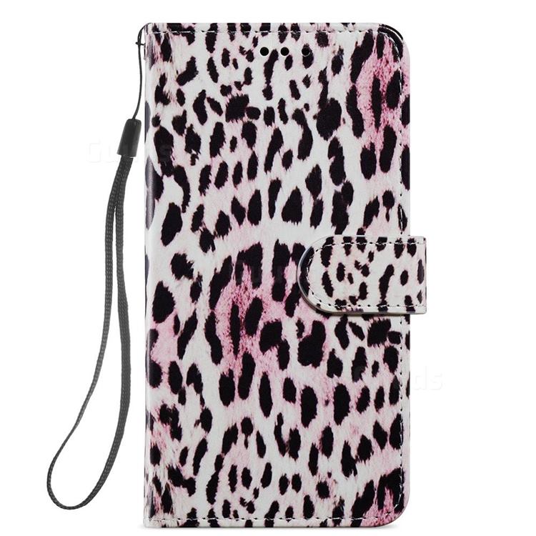 Leopard Smooth Leather Phone Wallet Case for iPhone 11 6.1 inch