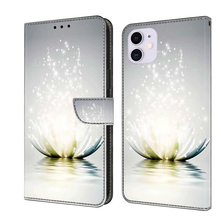 Flare lotus Crystal PU Leather Protective Wallet Case Cover for iPhone 11 (6.1 inch)