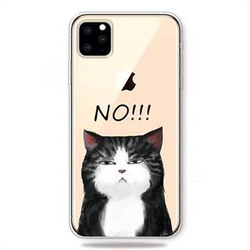 Cat Say No Clear Varnish Soft Phone Back Cover for iPhone 11 Pro Max (6.5 inch)