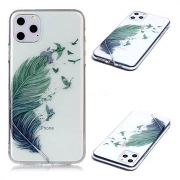 Bird Feathers Super Clear Soft TPU Back Cover for iPhone 11 Pro Max (6.5 inch)