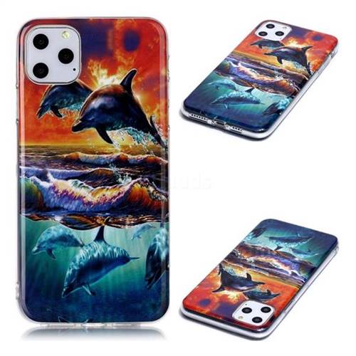 Flying Dolphin Soft TPU Cell Phone Back Cover for iPhone 11 Pro Max (6.5 inch)