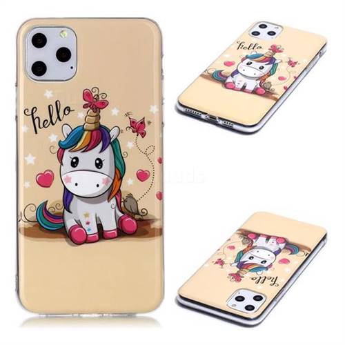 Hello Unicorn Soft TPU Cell Phone Back Cover for iPhone 11 Pro Max (6.5 inch)