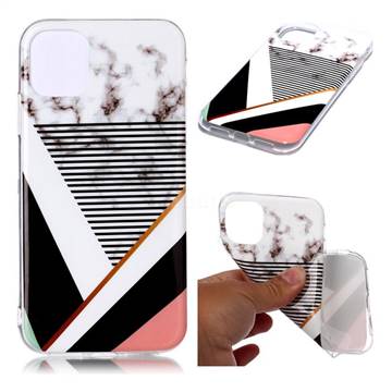 Pinstripe Soft TPU Marble Pattern Phone Case for iPhone 11 Pro Max (6.5 inch)