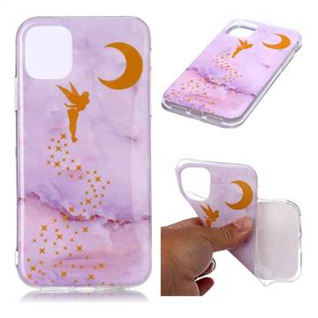 Elf Purple Soft TPU Marble Pattern Phone Case for iPhone 11 Pro Max (6.5 inch)