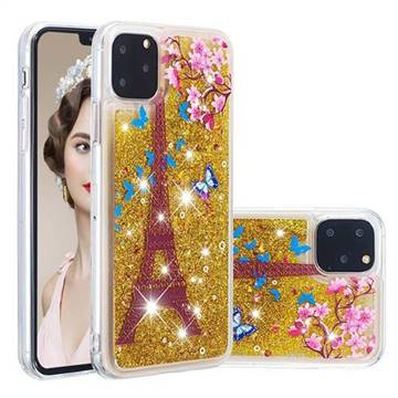 Golden Tower Dynamic Liquid Glitter Quicksand Soft TPU Case for iPhone 11 Pro Max (6.5 inch)