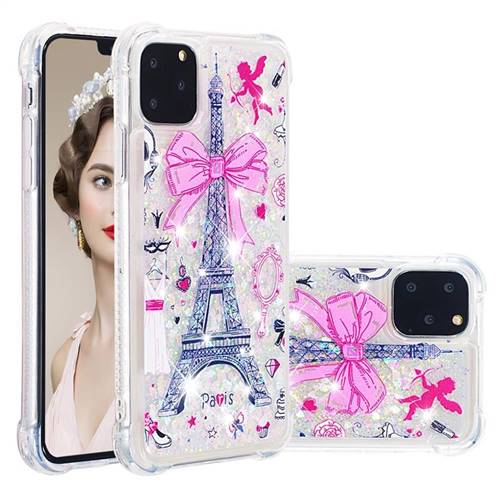 Mirror and Tower Dynamic Liquid Glitter Sand Quicksand Star TPU Case for iPhone 11 Pro Max (6.5 inch)