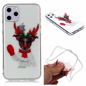 Red Gloves Elk Super Clear Soft TPU Back Cover for iPhone 11 Pro Max (6.5 inch)