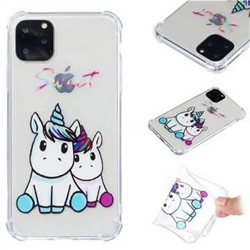 Sweet Unicorn Anti-fall Clear Varnish Soft TPU Back Cover for iPhone 11 Pro Max (6.5 inch)