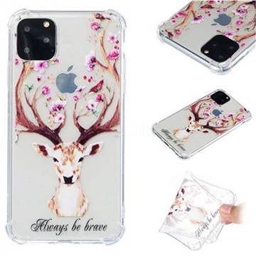 Always be Brave Anti-fall Clear Varnish Soft TPU Back Cover for iPhone 11 Pro Max (6.5 inch)