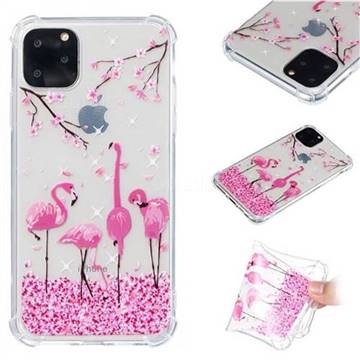 Cherry Flamingo Anti-fall Clear Varnish Soft TPU Back Cover for iPhone 11 Pro Max (6.5 inch)