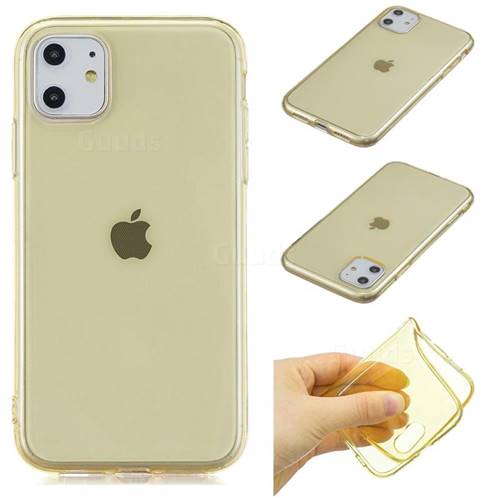 Transparent Jelly Mobile Phone Case for iPhone 11 Pro Max (6.5 inch) - Yellow