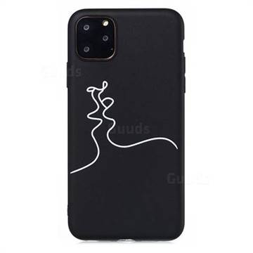 Kiss Stick Figure Matte Black TPU Phone Cover for iPhone 11 Pro Max (6.5 inch)