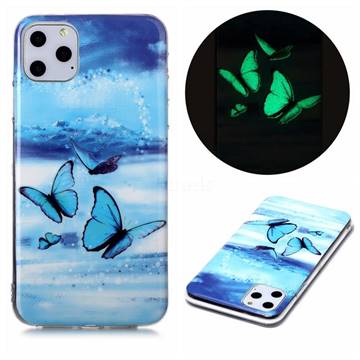 Flying Butterflies Noctilucent Soft TPU Back Cover for iPhone 11 Pro Max (6.5 inch)