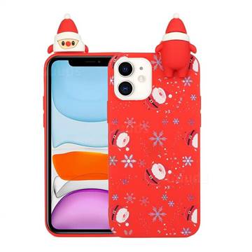 Snowflakes Gloves Christmas Xmax Soft 3D Doll Silicone Case for iPhone 11 Pro Max (6.5 inch)