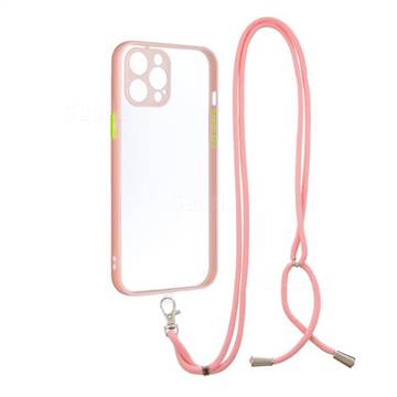 Necklace Cross-body Lanyard Strap Cord Phone Case Cover for iPhone 11 Pro Max (6.5 inch) - Pink