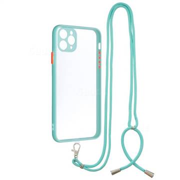 Necklace Cross-body Lanyard Strap Cord Phone Case Cover for iPhone 11 Pro Max (6.5 inch) - Blue