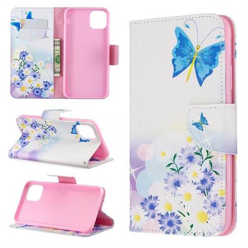 Butterflies Flowers Leather Wallet Case for iPhone 11 Pro Max