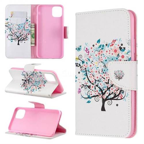 Colorful Tree Leather Wallet Case for iPhone 11 Pro Max