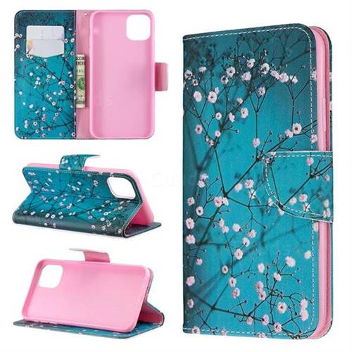 Blue Plum Leather Wallet Case for iPhone 11 Pro Max