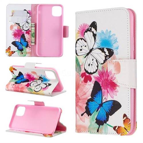 Vivid Flying Butterflies Leather Wallet Case for iPhone 11 Pro Max