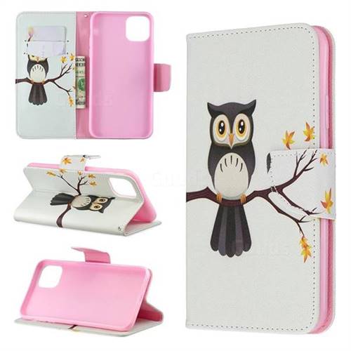 Owl on Tree Leather Wallet Case for iPhone 11 Pro Max
