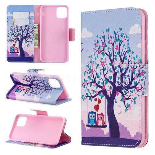 Tree and Owls Leather Wallet Case for iPhone 11 Pro Max