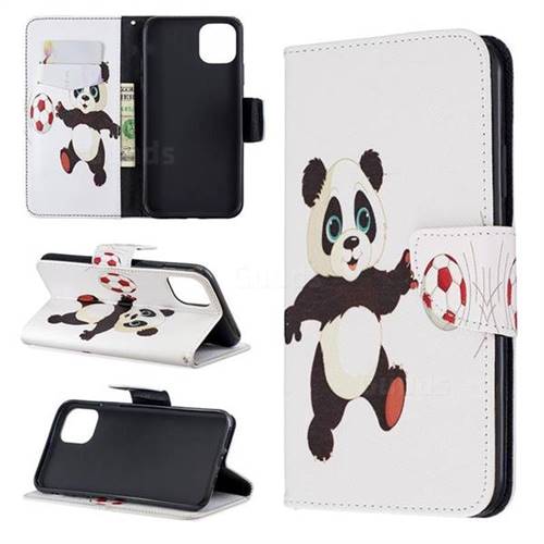 Football Panda Leather Wallet Case for iPhone 11 Pro Max