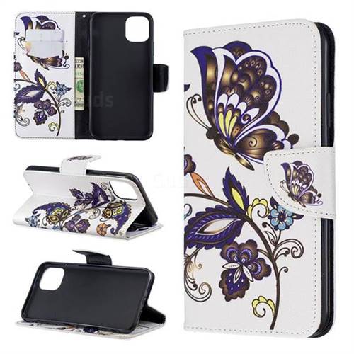 Butterflies and Flowers Leather Wallet Case for iPhone 11 Pro Max