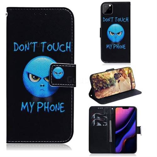 Not Touch My Phone PU Leather Wallet Case for iPhone 11 Pro Max (6.5 inch)