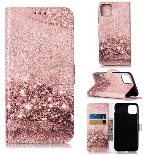 Glittering Rose Gold PU Leather Wallet Case for iPhone 11 Pro Max (6.5 inch)